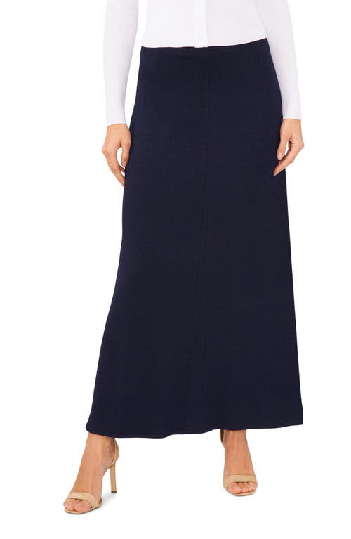 halogen(r) Textured Knit Maxi Skirt in Classic Navy