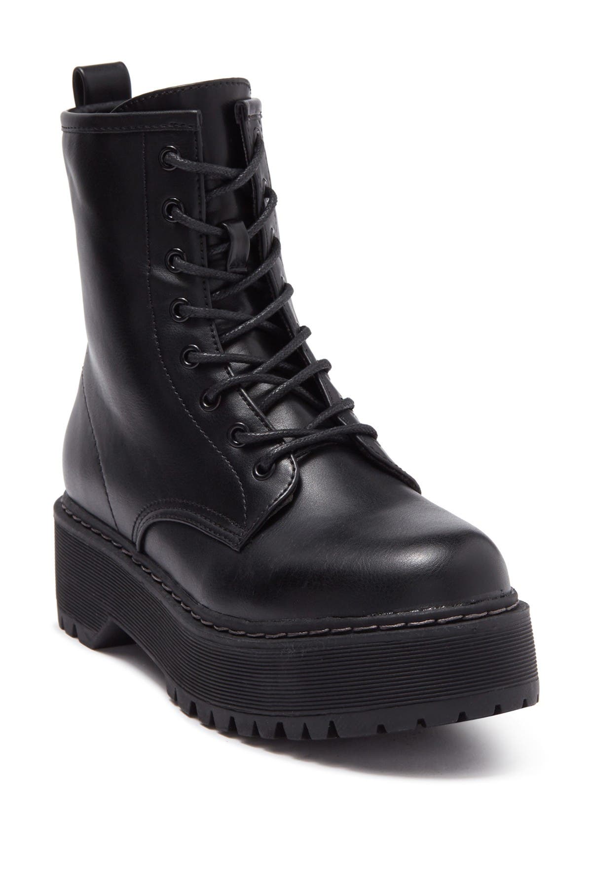 steve madden black platform boots