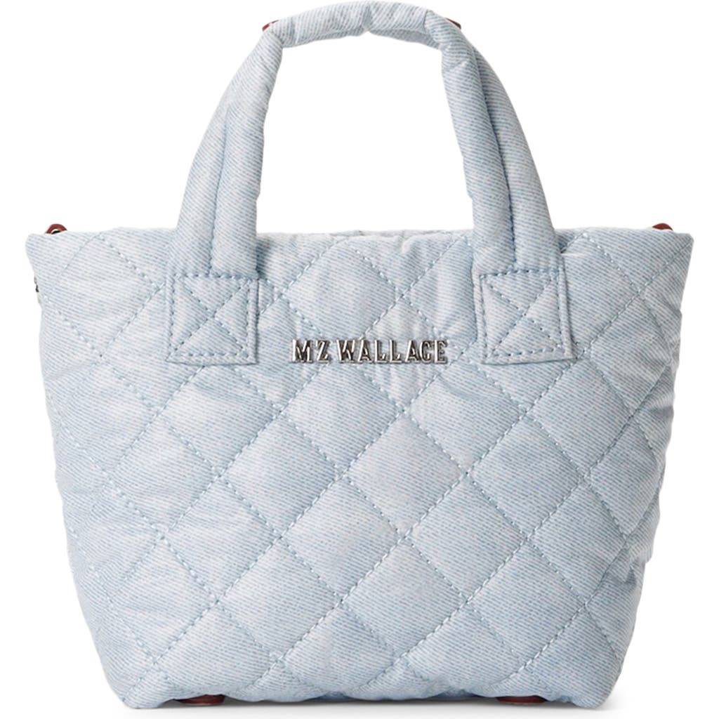 Mz Wallace Petite Metro Deluxe Quilted Tote In Blue