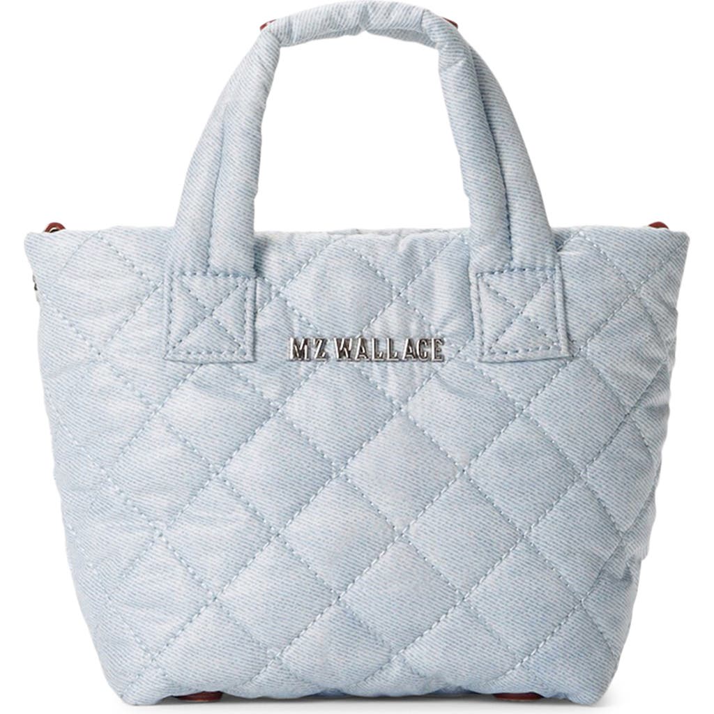 Mz Wallace Petite Metro Deluxe Quilted Tote In Chambray