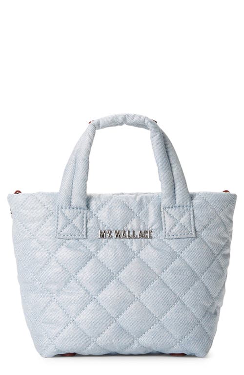 Petite Metro Deluxe Quilted Tote in Chambray