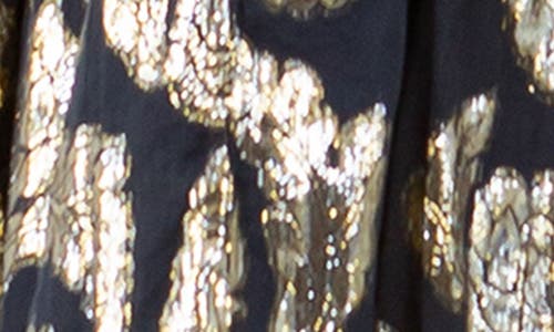 Meghan La Palm Springs Caftan Maxi Dress In Black Gold