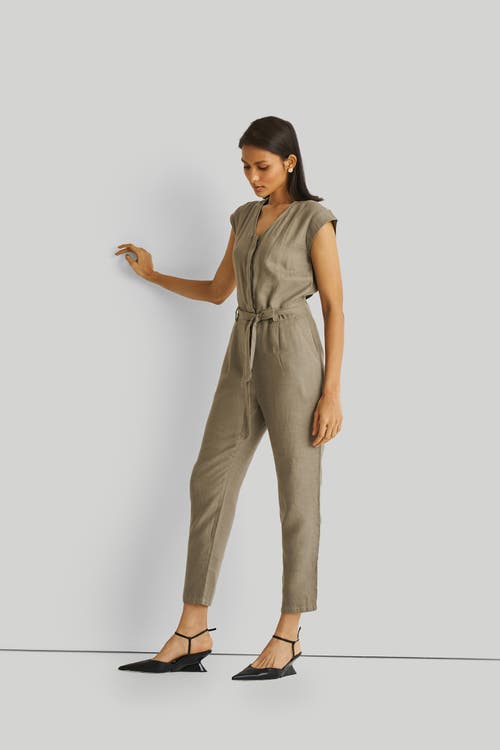 Reistor Evening Chai Jumpsuit In Hemp Dark Green