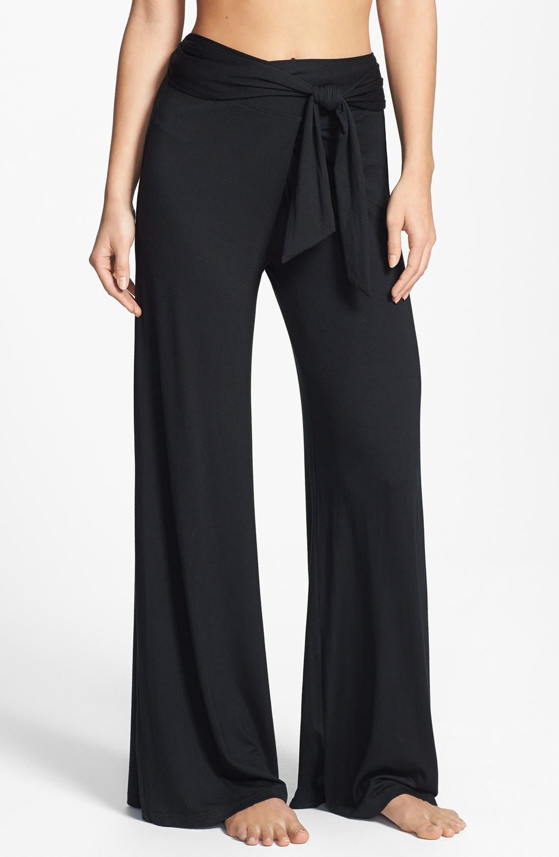 Elan Tie Waist Palazzo Pants Nordstrom