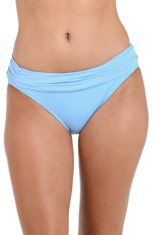 La Blanca Deluxe Island Goddess Hipster Bikini Bottoms In Crystal Blue