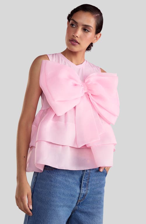 Shop Cynthia Rowley Blair Bow Top In Pink