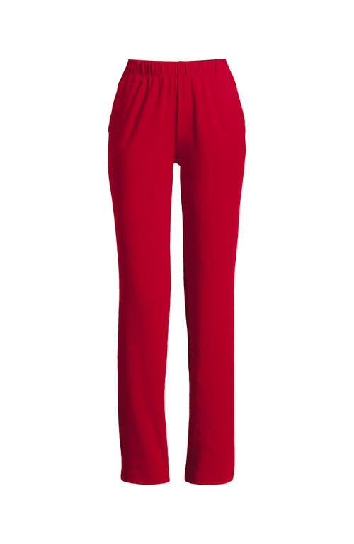 Shop Lands' End Plus Size Sport Knit High Rise Pants In Heritage Red