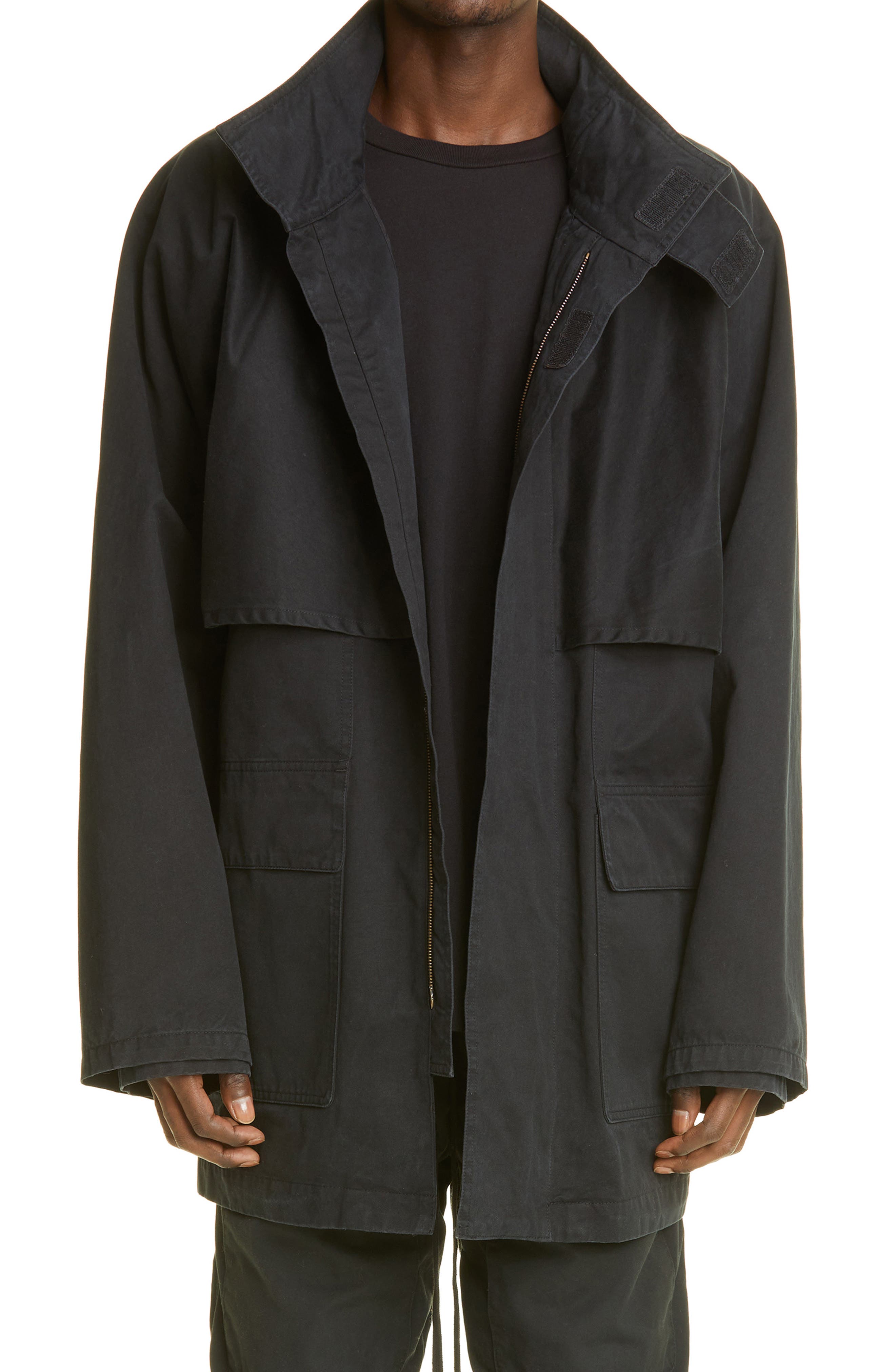 Fear of God Storm Cotton Jacket in Black at Nordstrom, Size Medium