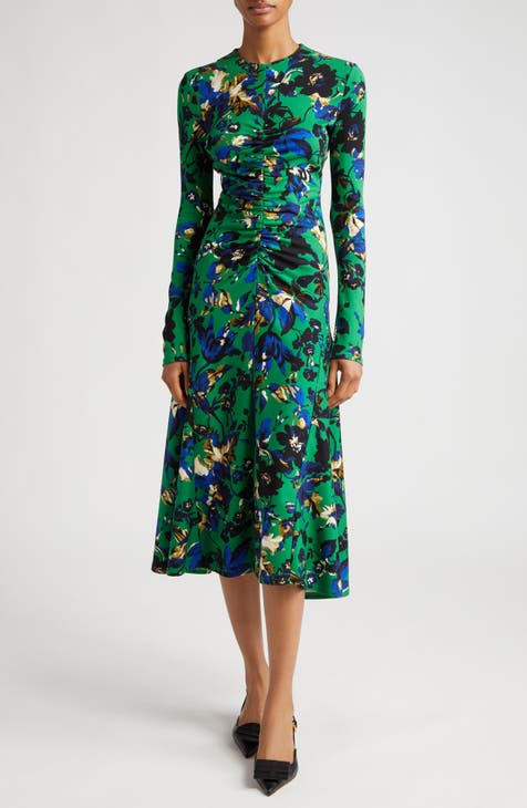 Buy Ordinaree Evergreen Green Designer Full Sleeve Long Dress For Women  Online