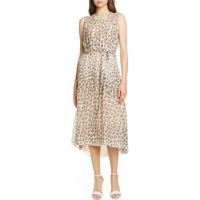 Joie Corrin High/low Silk Dress, Beige