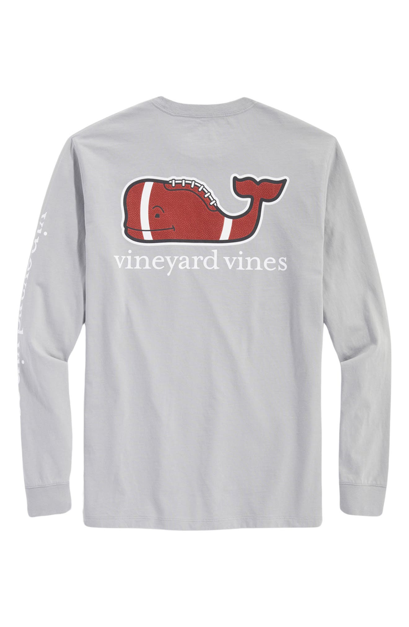 vineyard vines Textured Football Long Sleeve Pocket TShirt Nordstrom