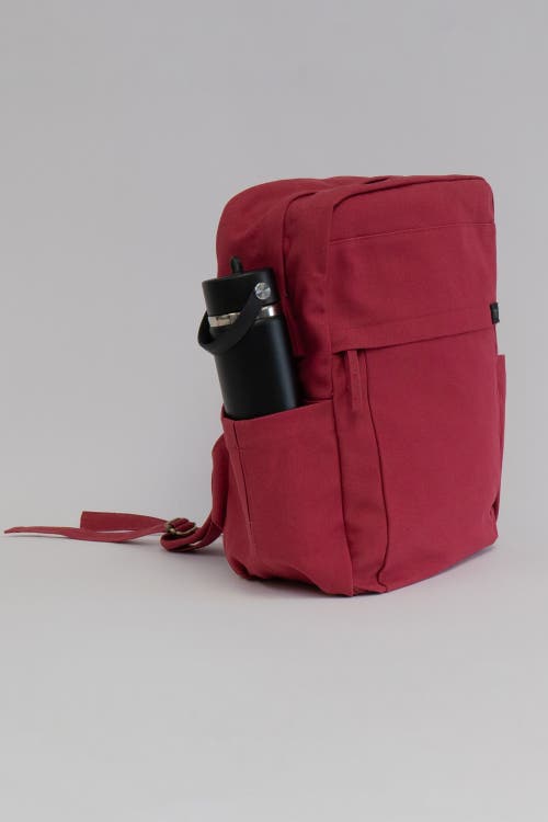 Terra Thread Sustainable Backpack For School And Everyday Use In Ruby Red