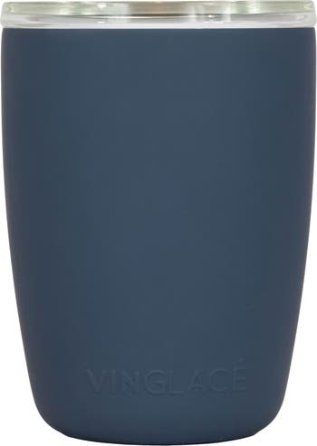 Vinglacé Glass Lined Stainless Steel Everyday Glass in Navy