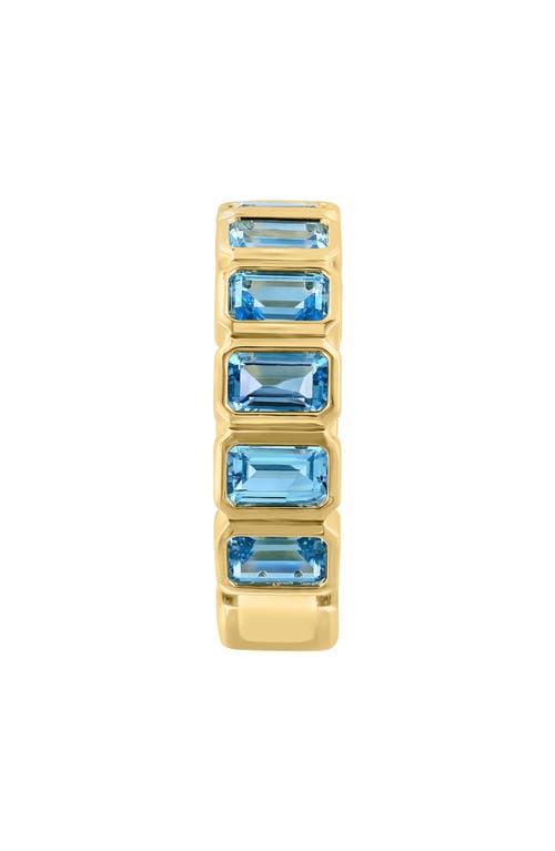 Shop Effy 14k Yellow Gold Blue Topaz Ring In Gold/blue