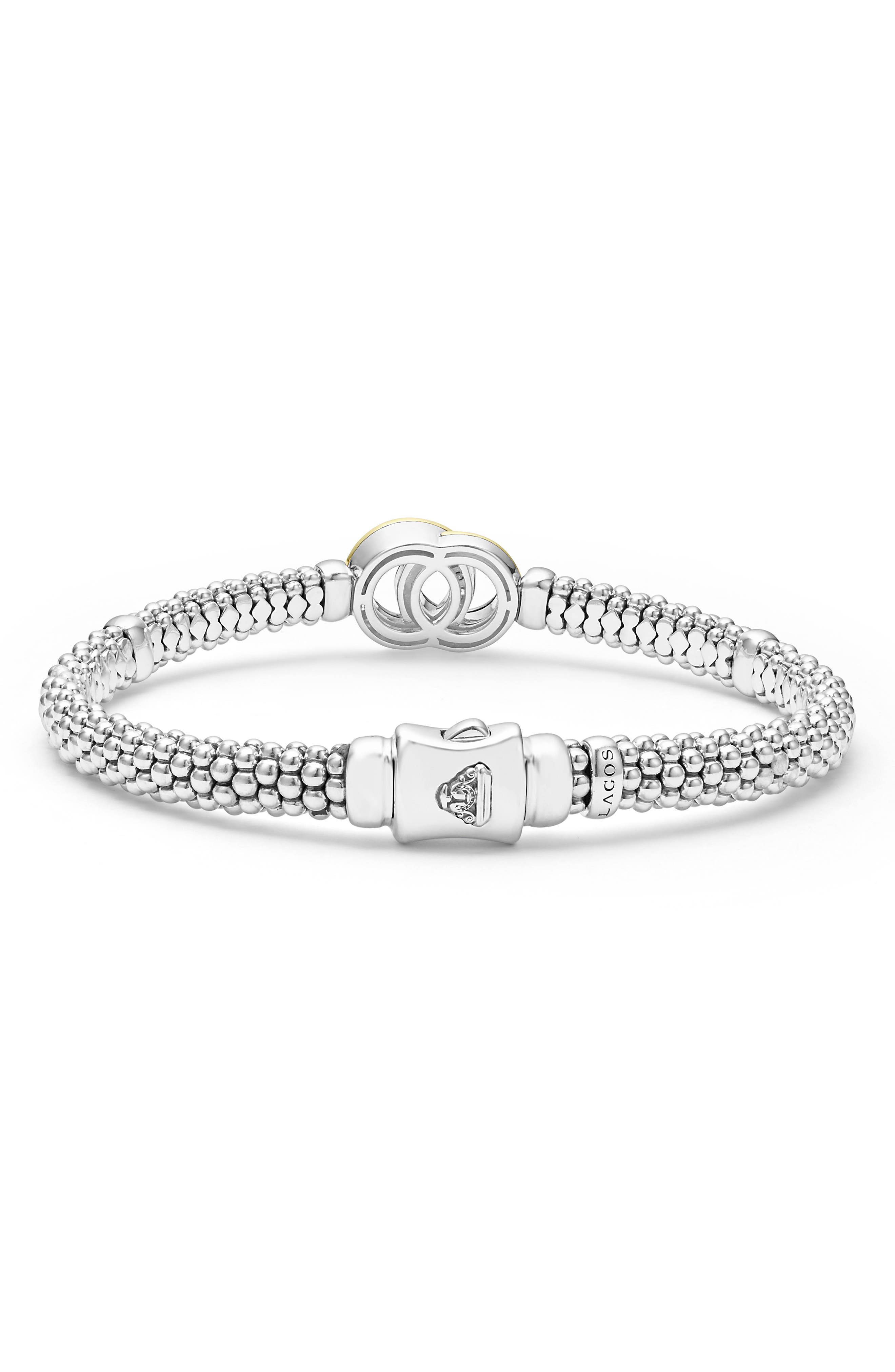 LAGOS Interlocking Diamond Caviar Bracelet Nordstrom