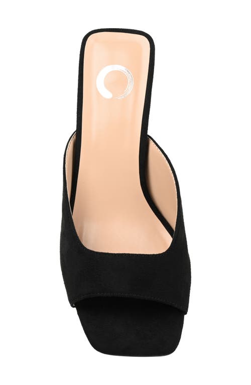 Shop Journee Collection Larna Kitten Heel Mule In Black