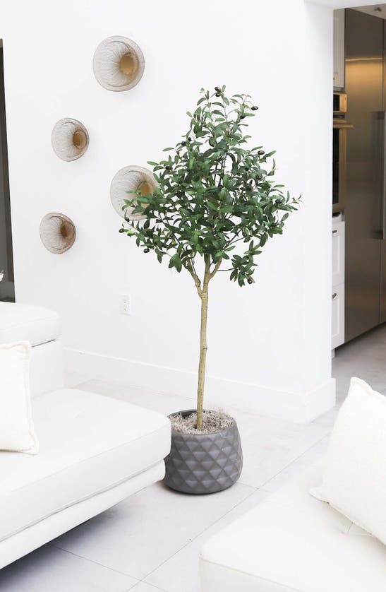 Shop Nearly Natural Artificial Olive Tree In Green