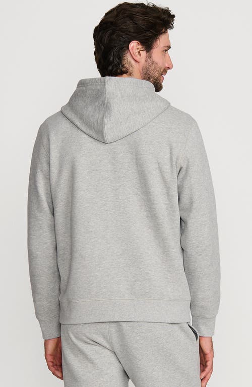 Shop Lands' End Long Sleeve Serious Sweats Pullover Hoodie In Gray Heather