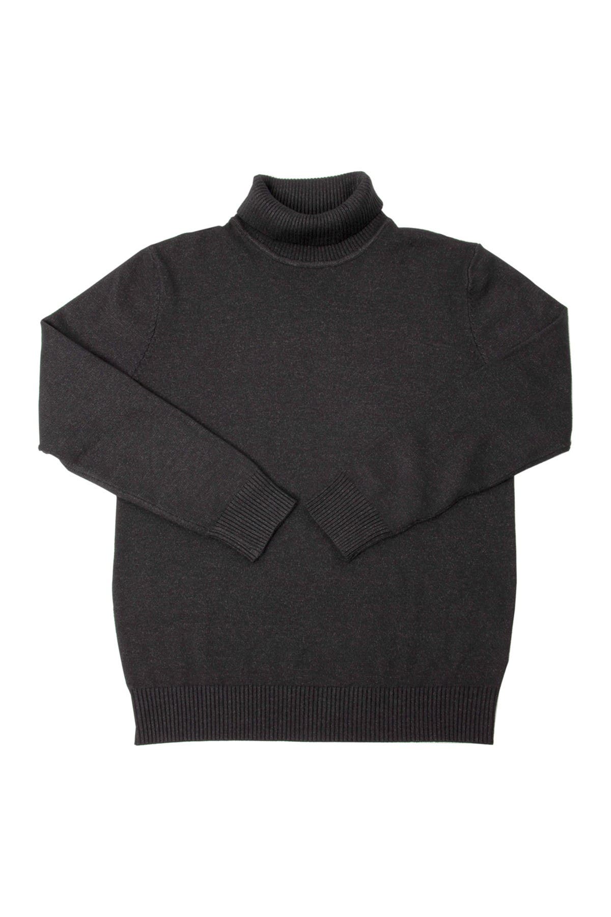 X-ray Kids' Basic Turtleneck Sweater In Charcoal5