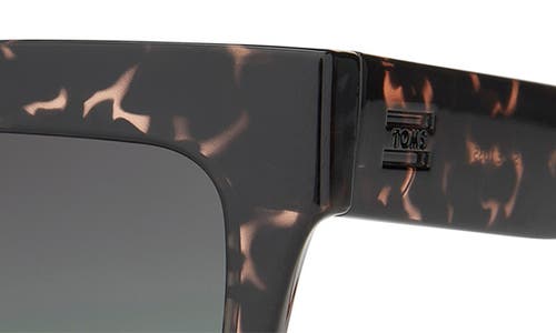 Toms Adelaide 52mm Gradient Square Sunglasses In Tortoise Apricot Crystal Fade
