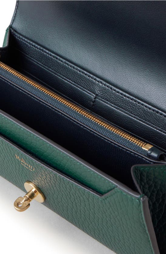 Shop Mulberry Darley Leather Wallet In  Green