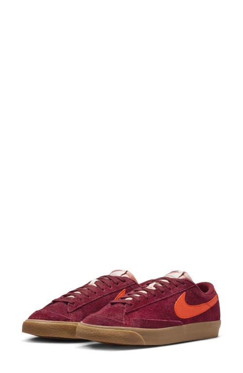 Nike Blazer Low '77 Sneaker In Team Red/orange/brown