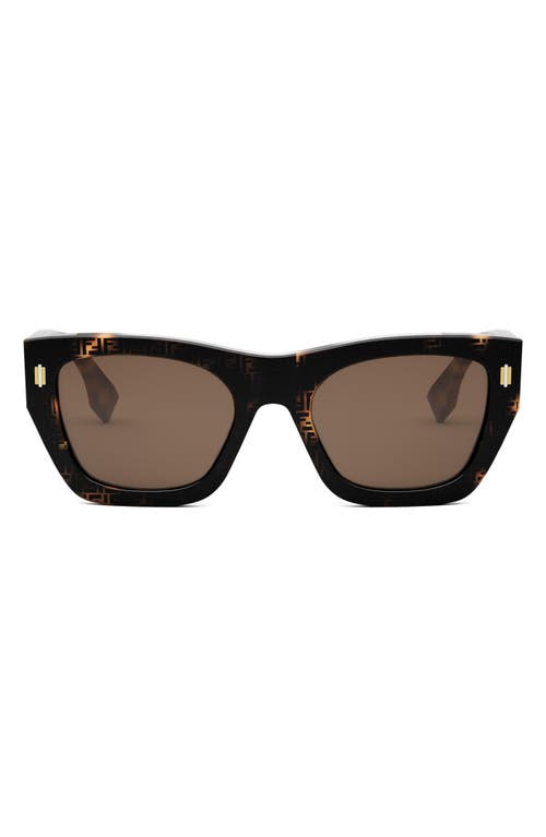 FENDI 'FENDI ROMA 63MM RECTANGULAR SUNGLASSES 