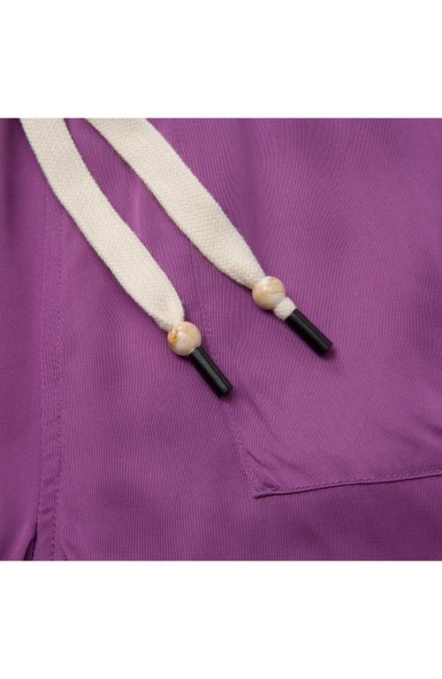 Shop Honor The Gift Drawstring Shorts In Purple