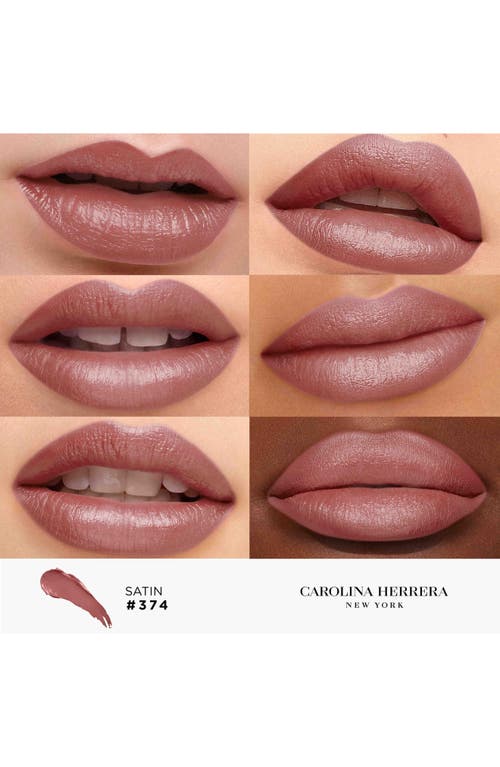 Carolina Herrera Fabulous Kiss Satin Lipstick Refill In 374 Mauve Glam
