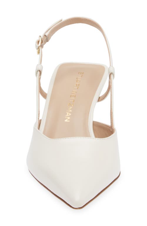 Shop Stuart Weitzman Vinnie 50 Slingback Pump In Cream