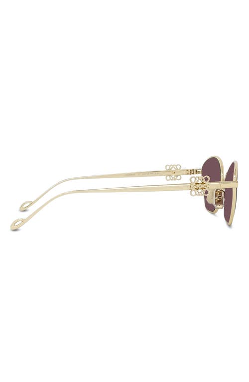 Loewe Lw40115u Anagram 30y Gold Sunglasses In Shiny Endura Gold/violet