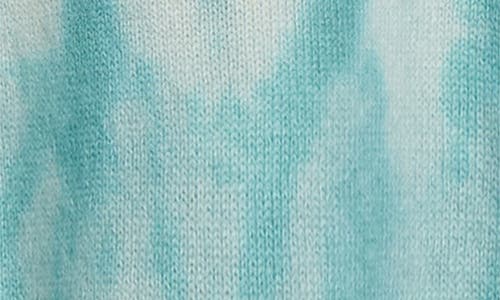 Amiri Tie-dye Distressed Hoodie In Sea Blue
