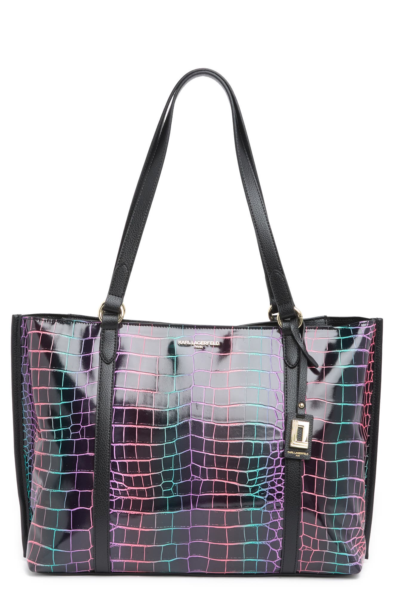 Karl Lagerfeld Iris Tote In Black ModeSens