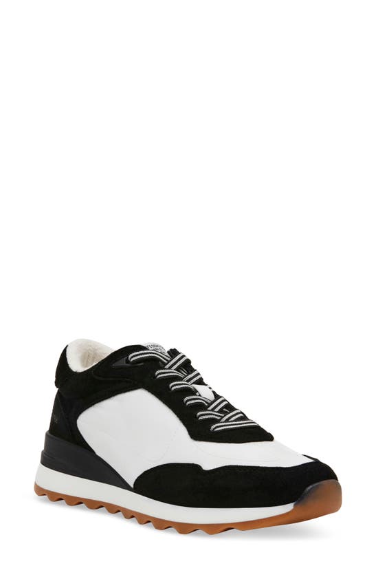 Shop Anne Klein Restless Wedge Sneaker In Black/ White