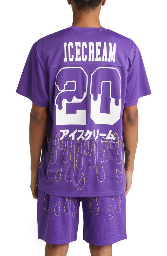 Shop Icecream Embroidered Mesh Shirt In Prism Violet