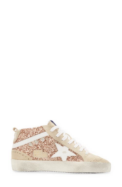 Golden Goose Mid Star Classic Sneakers In Peach/pearl/white