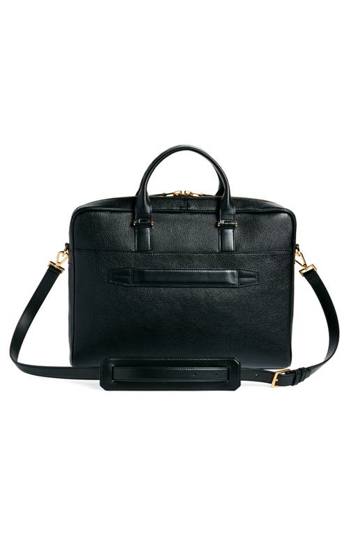 Shop Tom Ford Leather Briefcase In Black