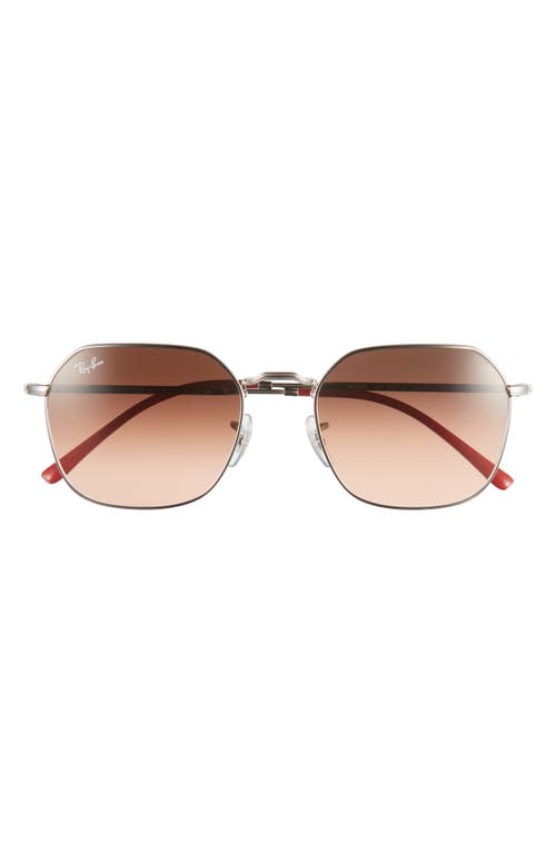 Ray-Ban 53mm Geometric Sunglasses in Silver at Nordstrom