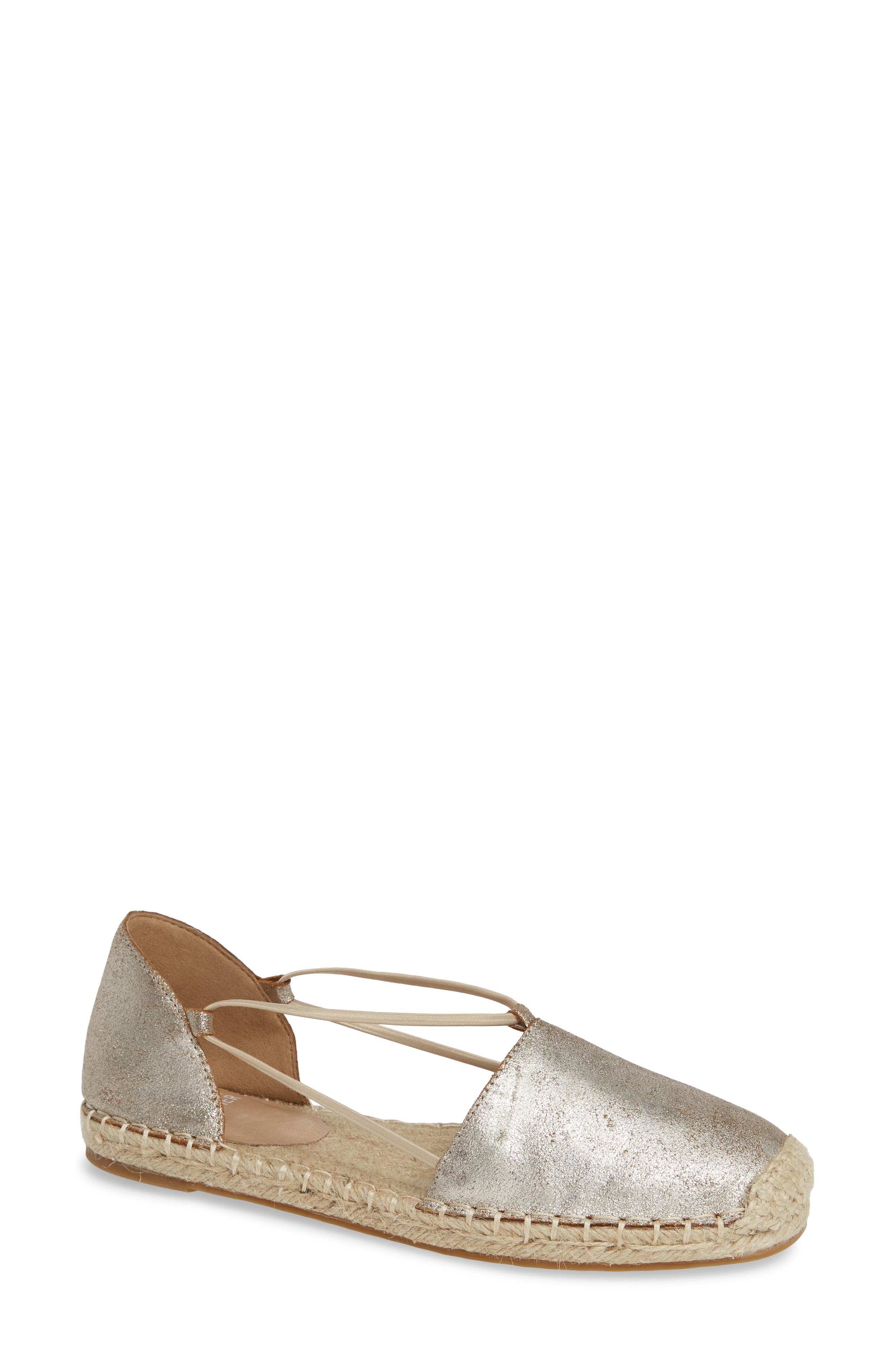 Eileen Fisher Lee Ii Espadrille Flat, Metallic