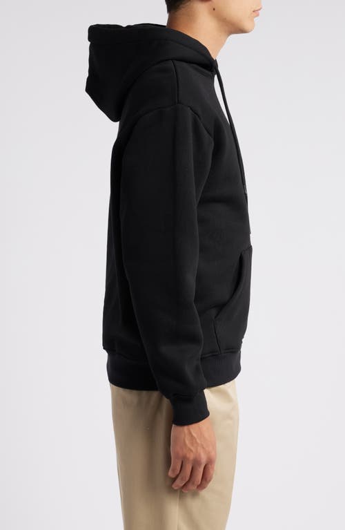 Shop Bogey Boys Essential Cotton Hoodie In Black