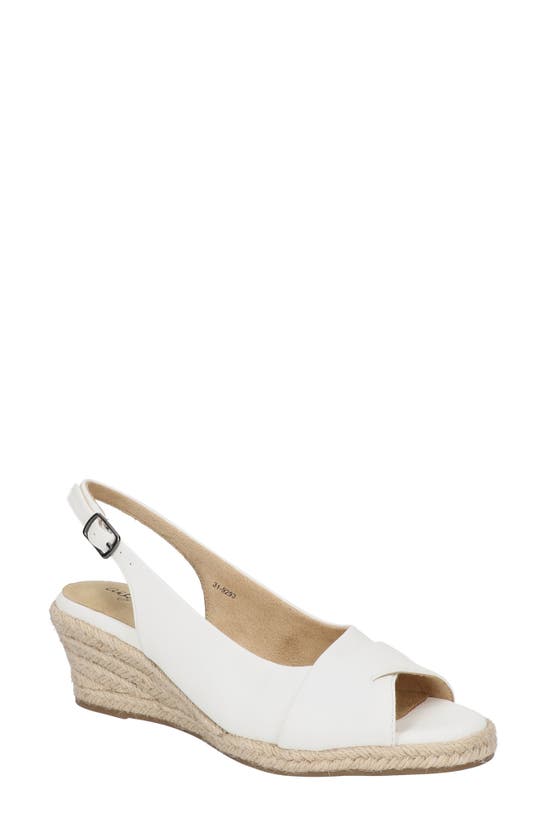 Shop Easy Street Devlin Wedge Sandal In White