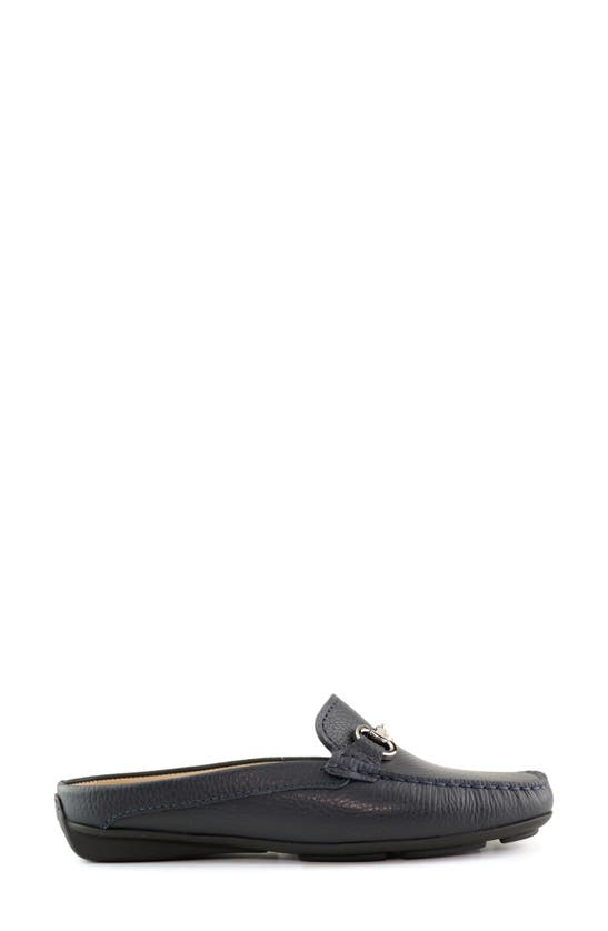 Marc Joseph New York Ocean Drive Mule In Navy Grainy