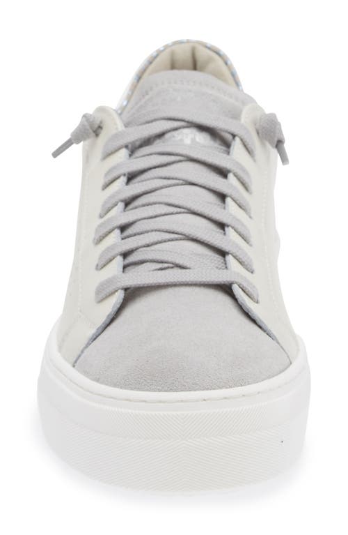 P448 Thea Platform Sneaker In White/ara