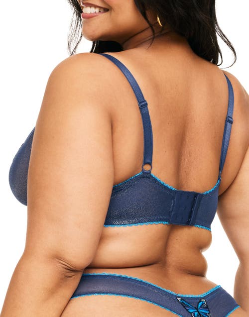 Shop Adore Me Alyshia Unlined Demi Bra In Animal Blue