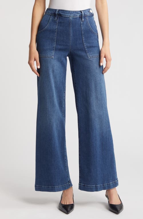 FRAME Francoise Wide Leg Jeans Crossings Clean at Nordstrom,