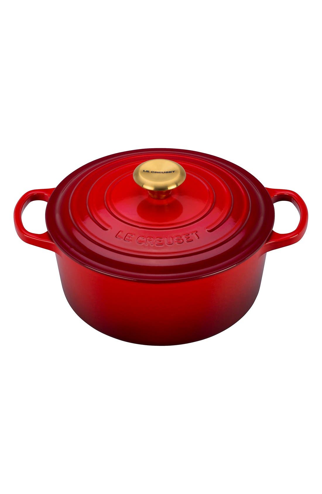 Le Creuset Gold Knob Collection 4 1/2 Quart Round French/Dutch Oven