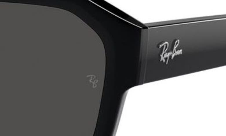 Ray Ban Corrigan Irregular 54mm Rectangular Sunglasses In Dark Grey
