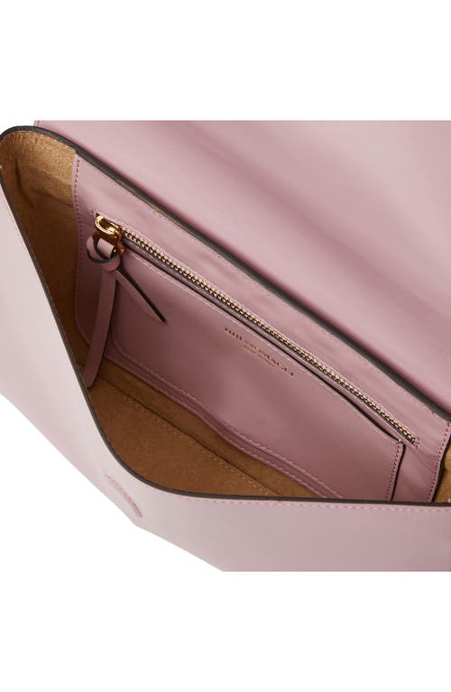 Bruno Magli Stella Leather Crossbody Bag In Mauve