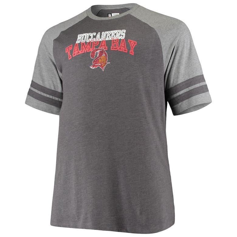 Men's Fanatics Branded Red/Heathered Gray Tampa Bay Buccaneers T