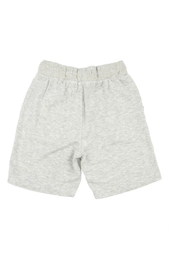 Shop Miki Miette Kids' Rusty French Terry Shorts In Moon Grey